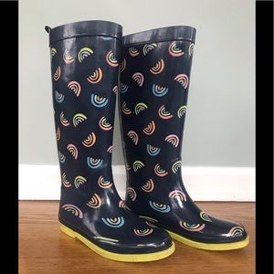 Rainbow Rain Boots Size 13/1